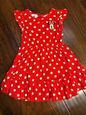 Disney Red and White Polka Dot Minnie Dress for Kids